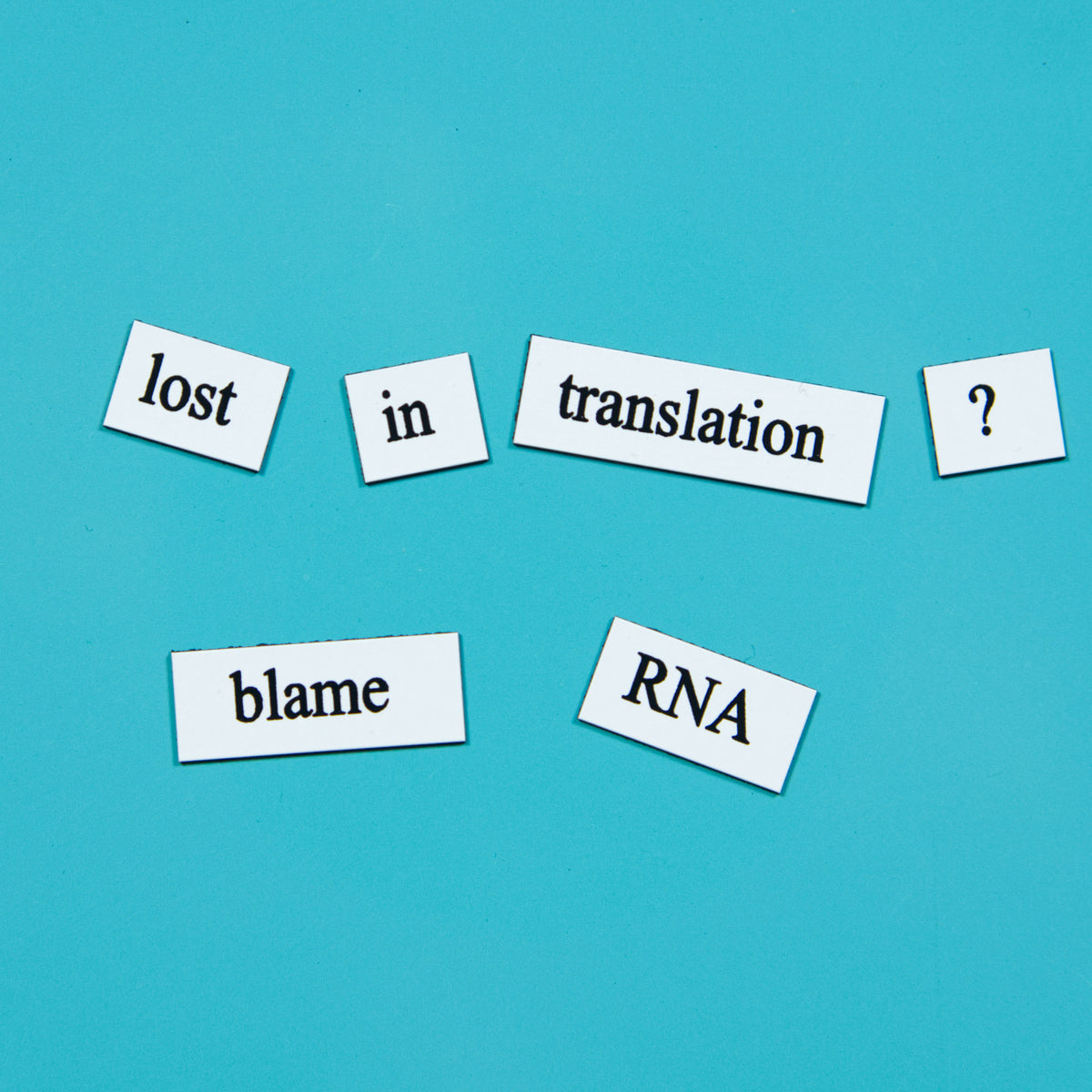 Genius Lab Gear's rna biology word magnet gift