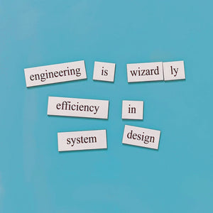 engineering word magnets gift