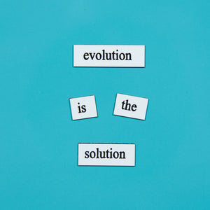 evolution is the solution biology phd word magnets