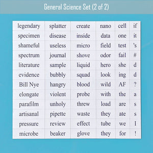 basic science word magnet set 2