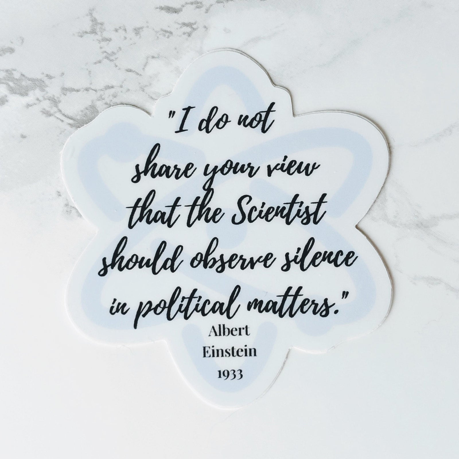 Albert Einstein quote sticker, gift for scientists