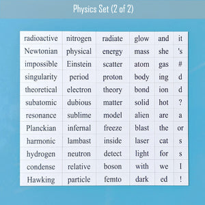 GLG - physics word magnet set 2