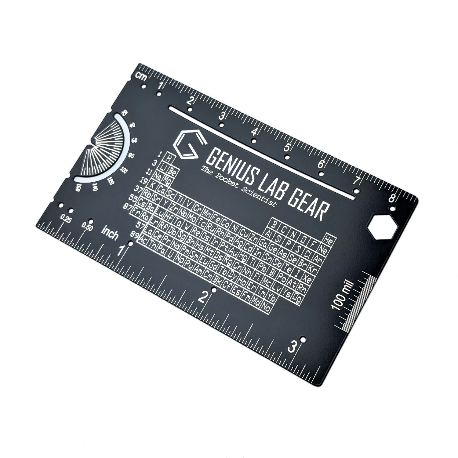 The Pocket Scientist - Scientific Ruler and Reference - Genius Lab Gear