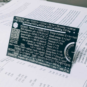 GLG - Pocket Scientist wallet science engineering unit conversion reference card