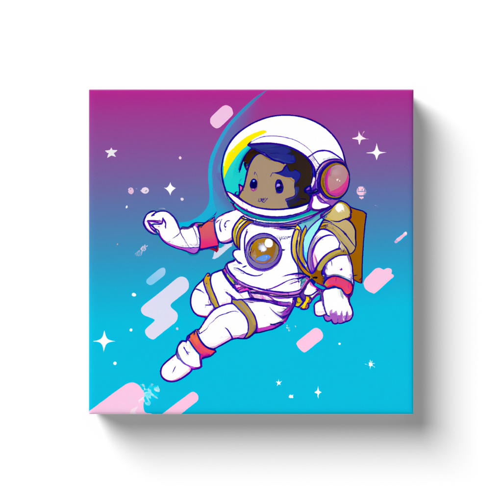 GLG - cute astronaut canvas wrap #2
