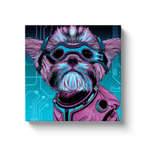 GLG - dog in space canvas wrap #1