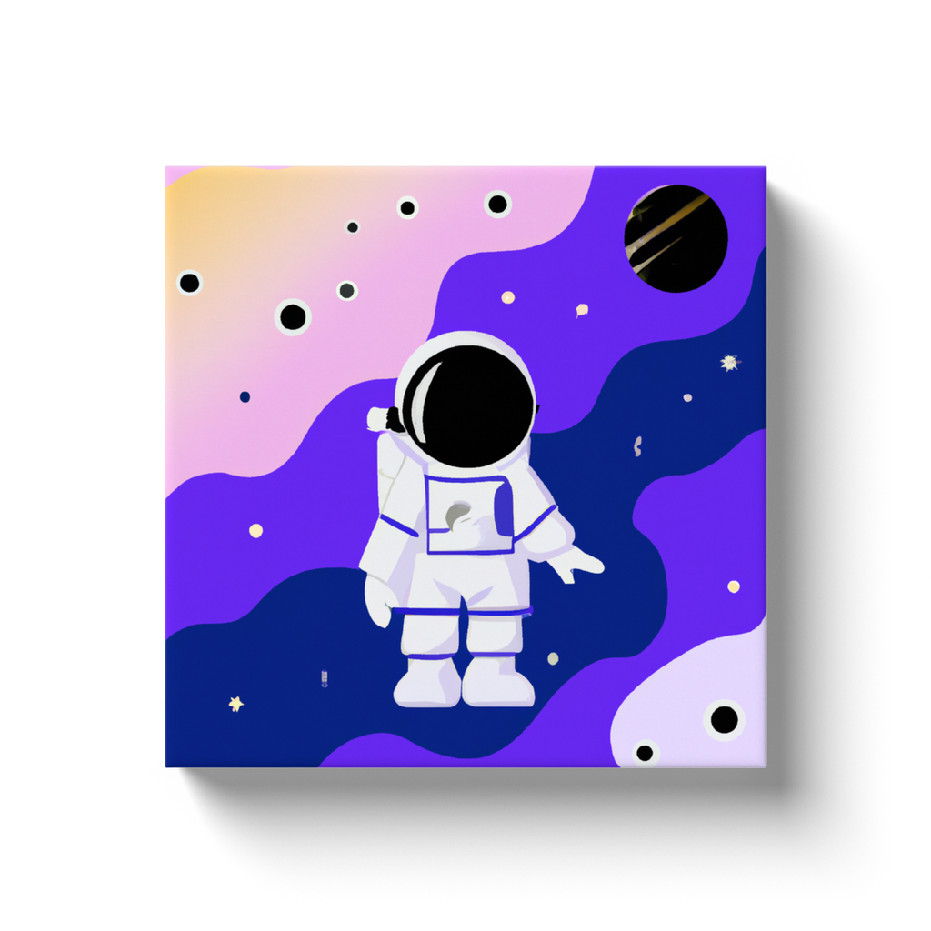 Cute Astronaut Canvas Wraps #4