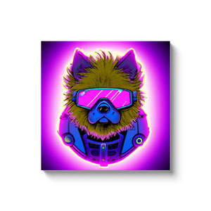 GLG - dog in space canvas wrap #3