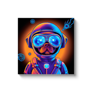 GLG - dog in space canvas wrap #4